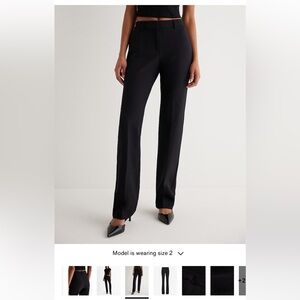Express Editor Pant - Mid Rise Bootcut - Size 0